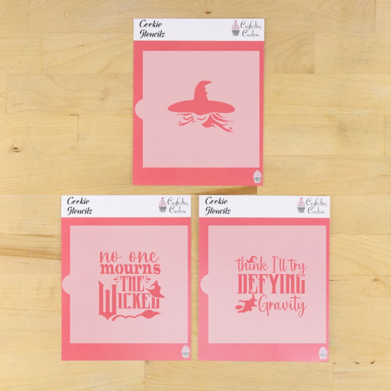 No One Mourns the Wicked Cookie Stencil Set | Cookie Decorating Tool | Airbrushing | Royal Icing | Arts & Craft | Confection Couture |